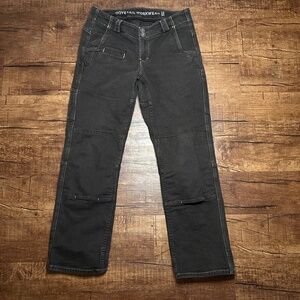 Dovetail Workwear Pants Women 12/30 Brown Day Construct Cargo Double Knee